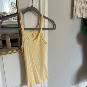 Brandy Melville Yellow Scoop Neck Tank Top
